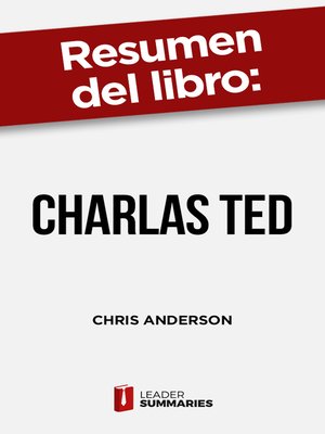 cover image of Resumen del libro "Charlas TED" de Chris Anderson